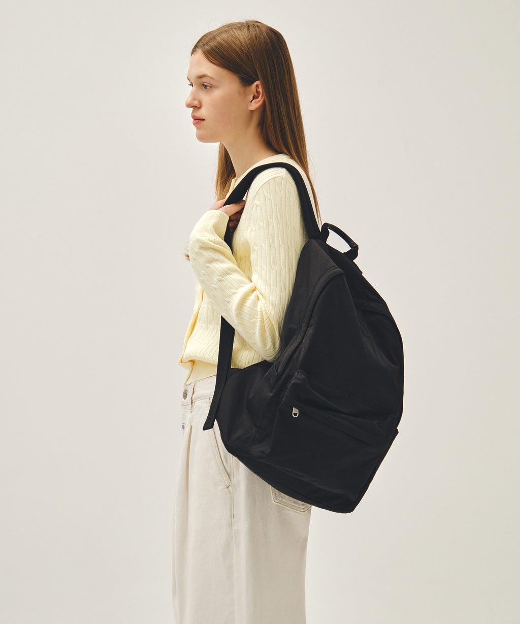 Marithe & Francois Girbaud - Classic Logo Light Backpack (Black) product image 6 | TRAB K-Fashion Australia