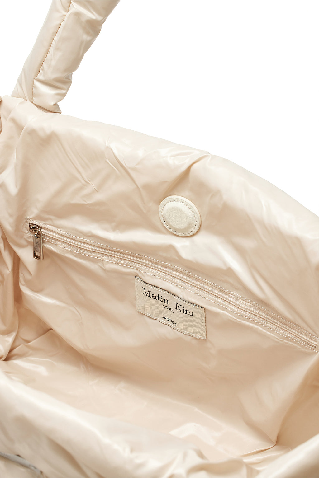 Matin Kim - Matin Big Puffer Bag (Light Beige) product image 4 | TRAB K-Fashion Australia