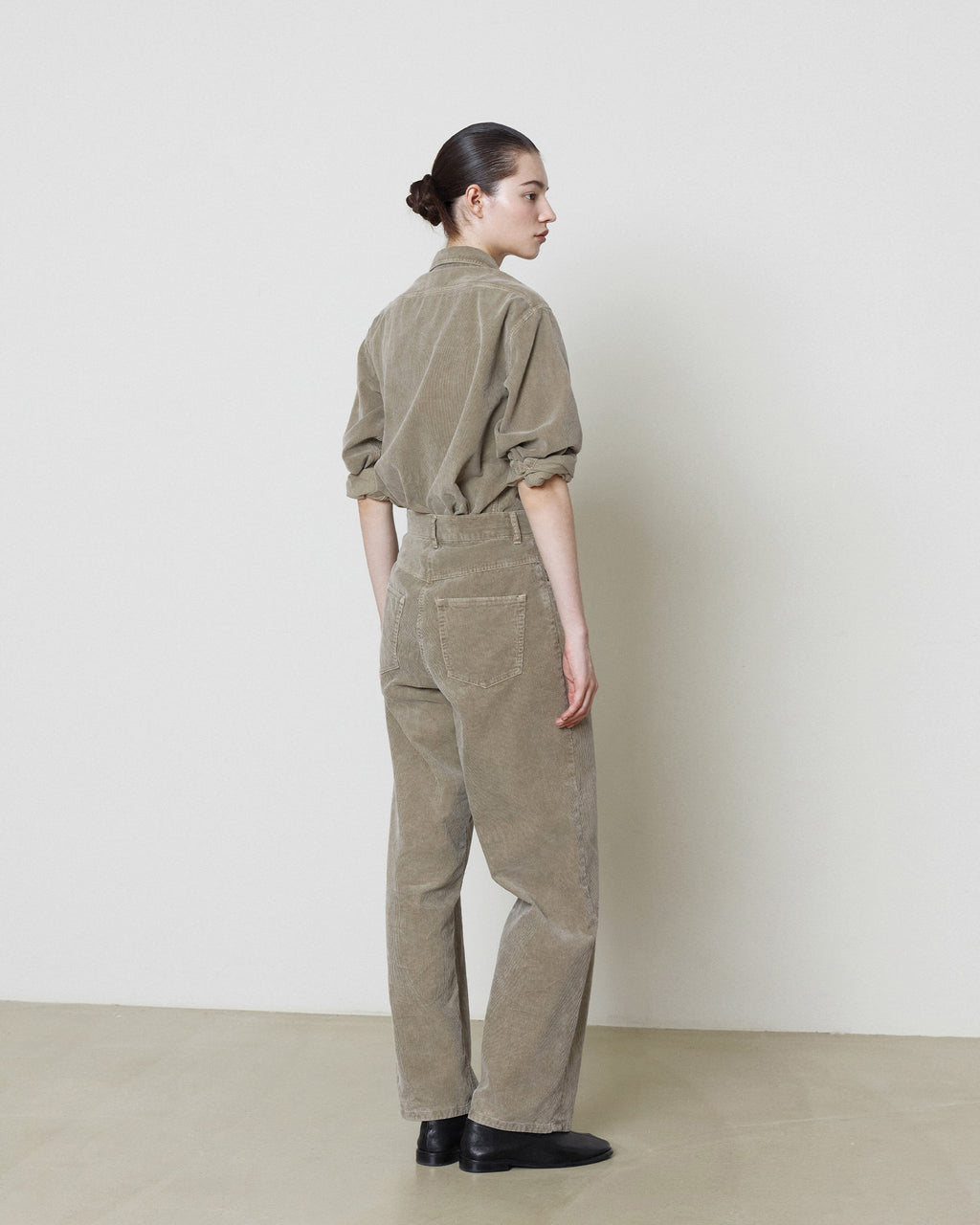 Brownyard - Garment Dyed Corduroy Pants (Dark Beige) product image 3 | TRAB K-Fashion Australia