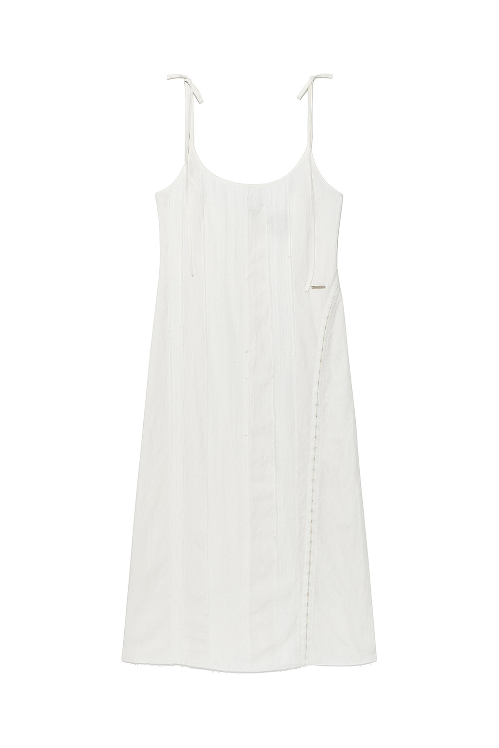 Matin Kim - Hook And Eye Layered Long Dress (Ivory) product image 1 | TRAB K-Fashion Australia