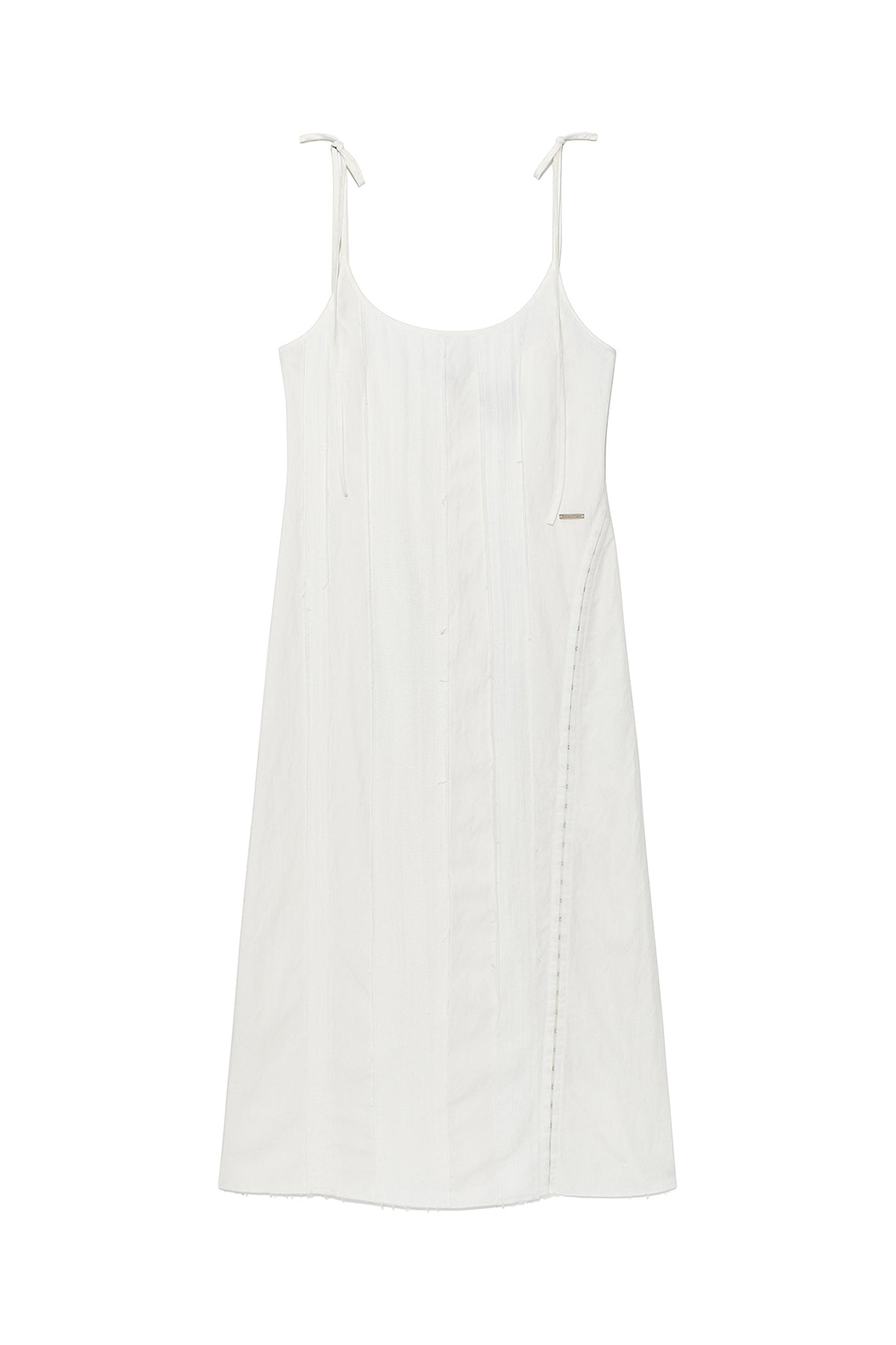 Matin Kim - Hook And Eye Layered Long Dress (Ivory) product image 1 | TRAB K-Fashion Australia