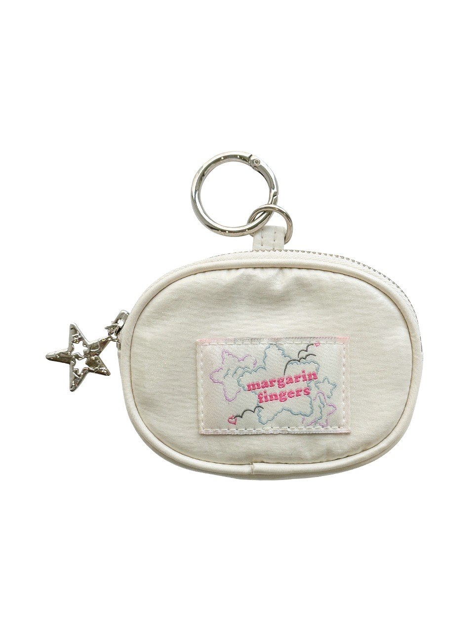 Margarin Fingers - Star Keyring Pouch (Cream) product image 1 | TRAB K-Fashion Australia