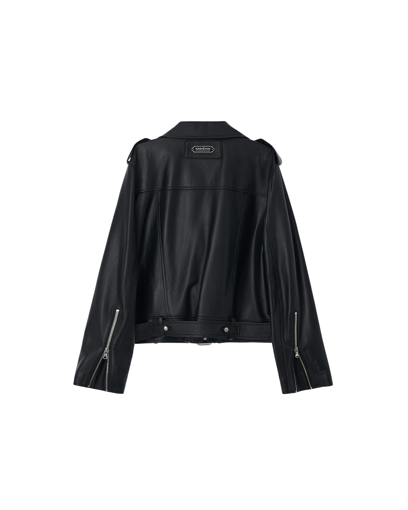 Kimhe Kim - Leather Biker Jacket (Black) product image 12 | TRAB K-Fashion Australia