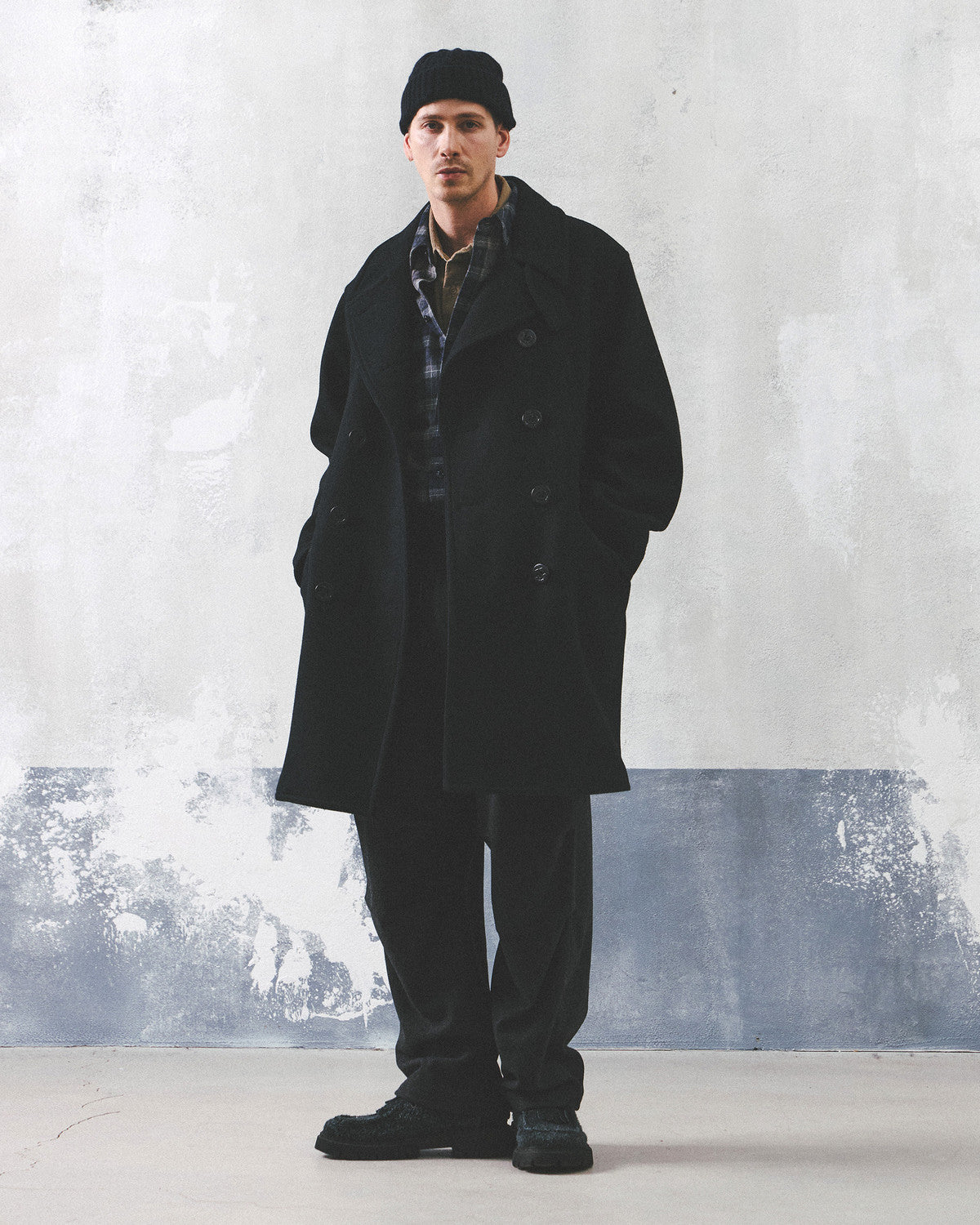 Eastlogue - Parachute Shell Easy Pants (Charcoal Wool) product image 1 | TRAB K-Fashion Australia