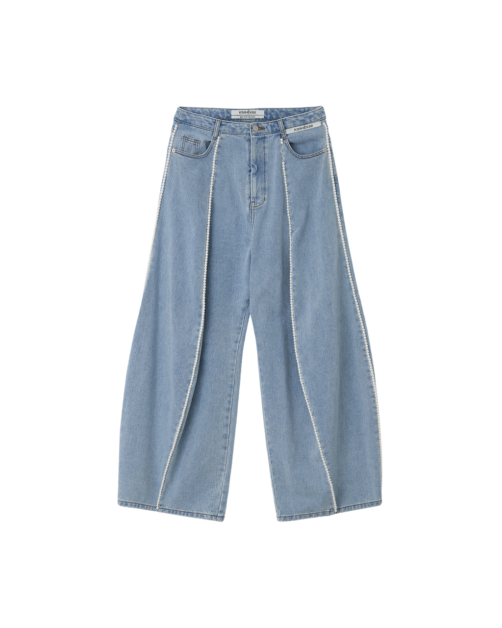 Kimhe Kim - Pearl Embellished Jeans (Sky Blue) product image 16 | TRAB K-Fashion Australia