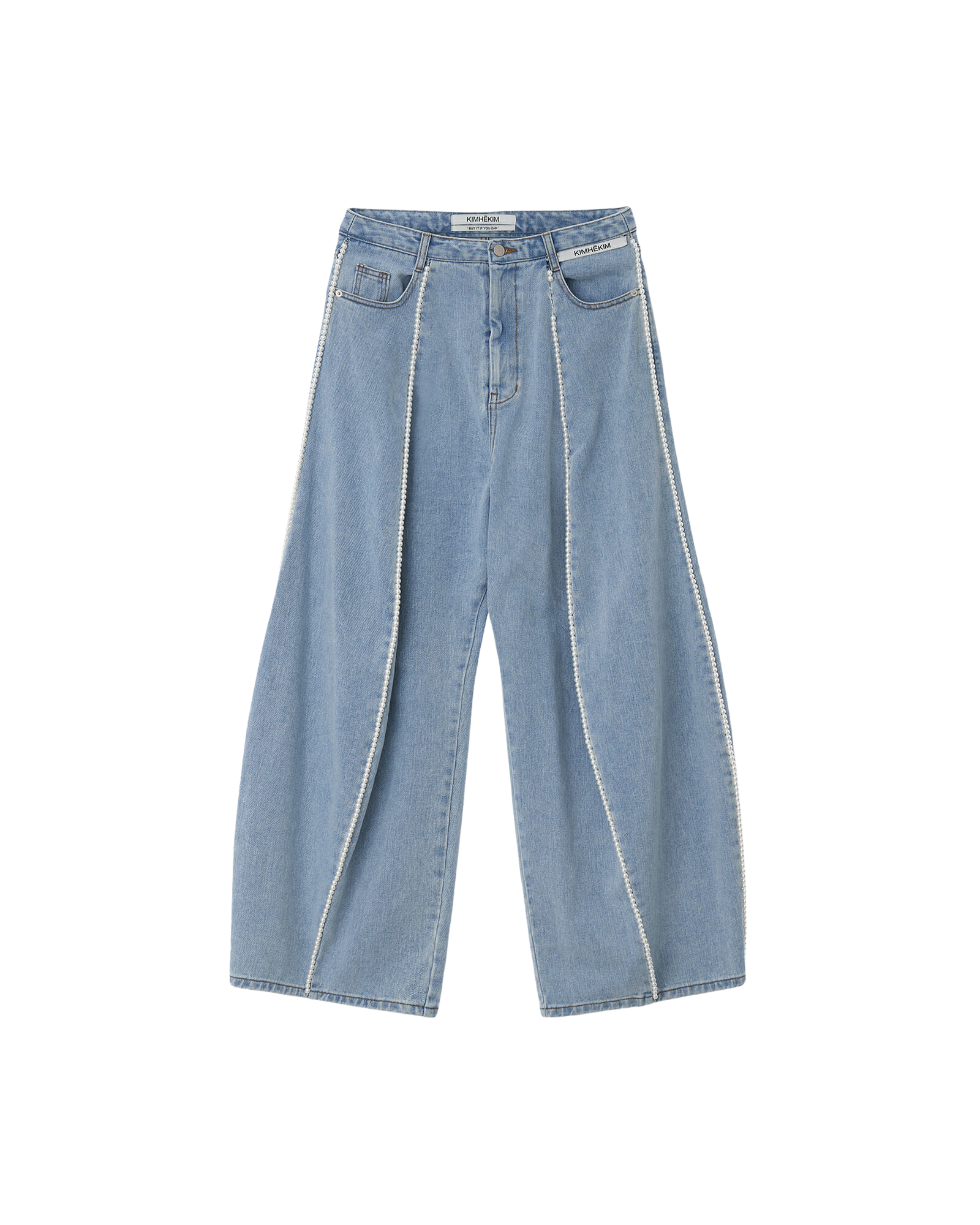 Kimhe Kim - Pearl Embellished Jeans (Sky Blue) product image 16 | TRAB K-Fashion Australia