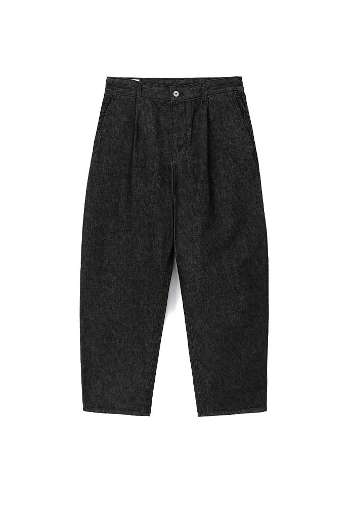 Art if acts - One Tuck Curve Denim Pants (Washed Black) product image 6 | TRAB K-Fashion Australia