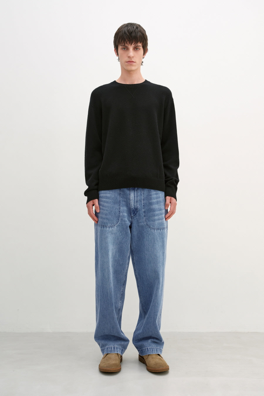 Insilence - M45 Denim Baker Pants (Light Blue) product image 1 | TRAB K-Fashion Australia