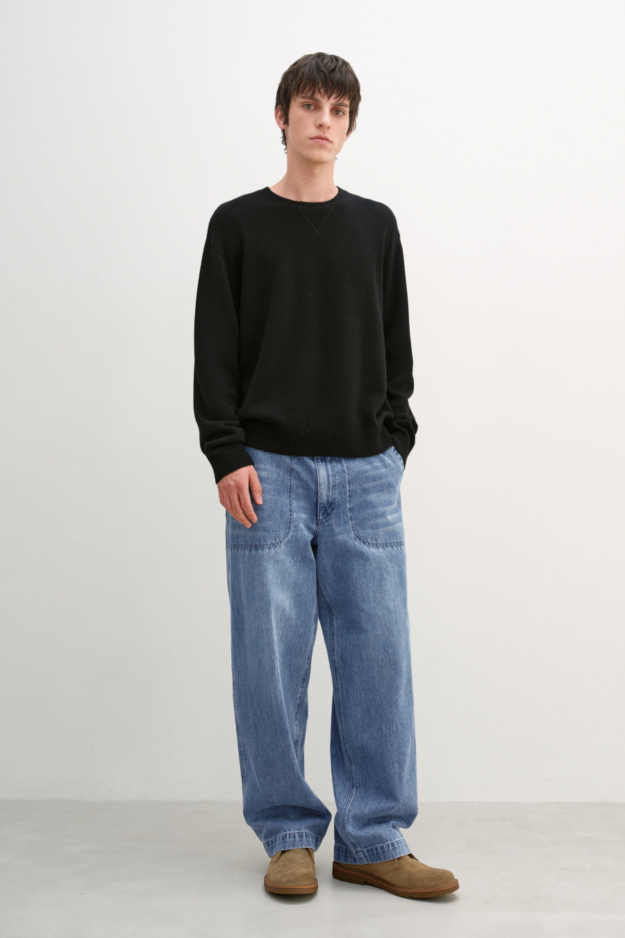Insilence - M45 Denim Baker Pants (Light Blue) product image 2 | TRAB K-Fashion Australia