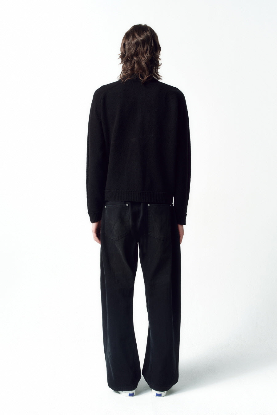 Insilence - Textured Knit Zip-Up (Black) product image 4 | TRAB K-Fashion Australia