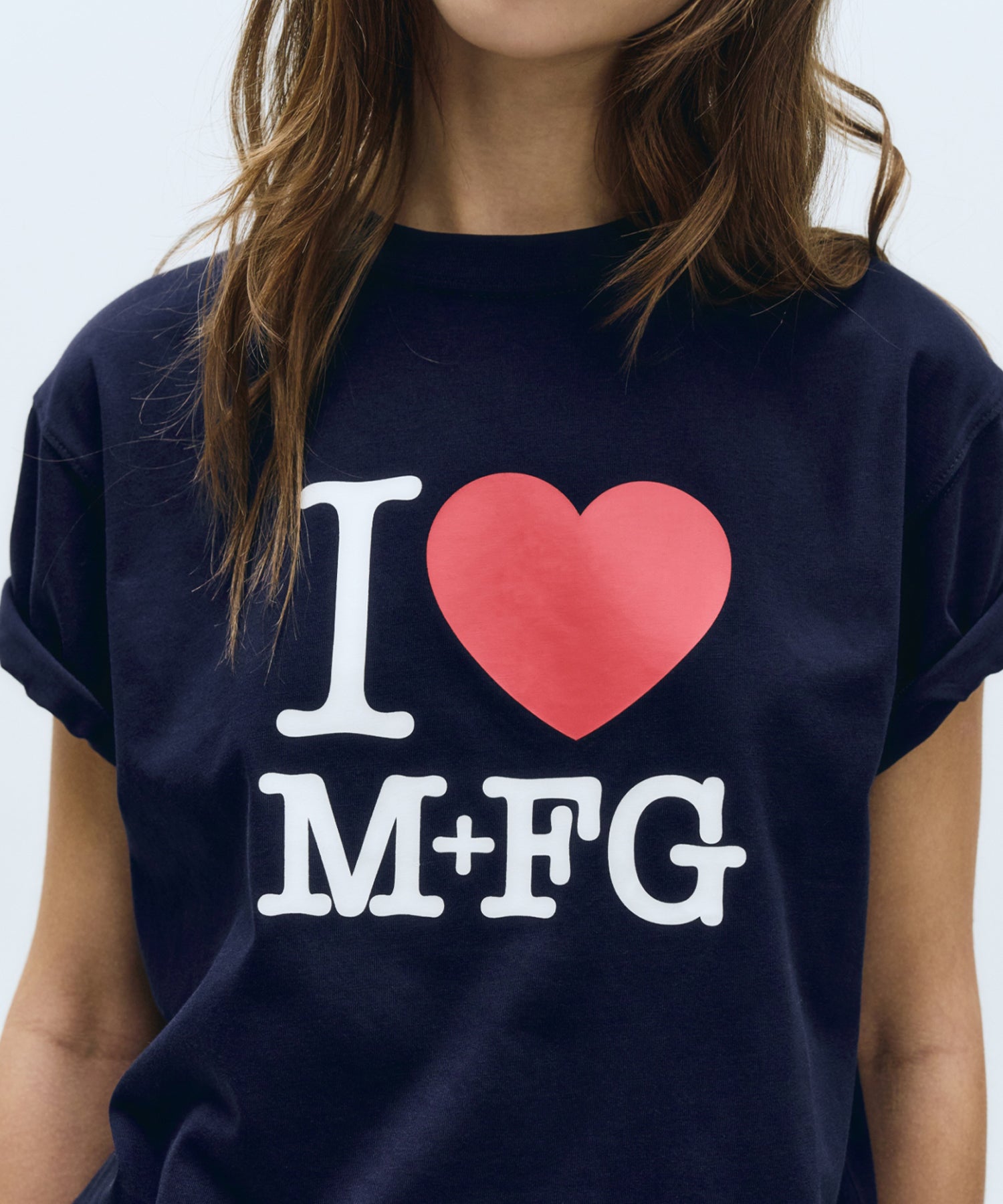 Marithe & Francois Girbaud - I Love Mfg Tee (Navy) product image 4 | TRAB K-Fashion Australia