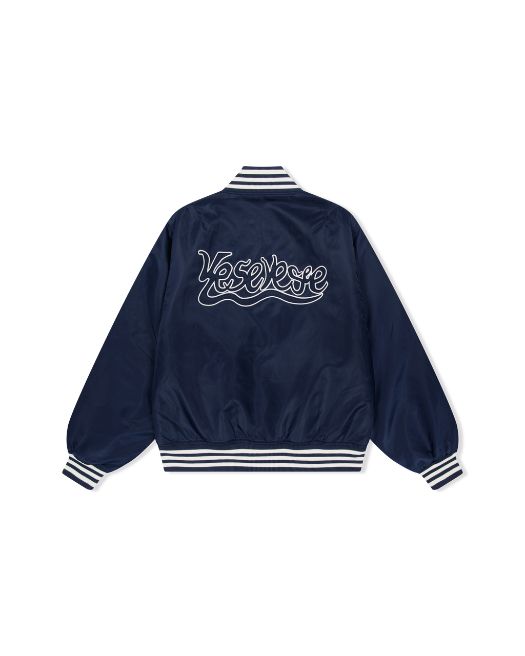yeseyesee - Y.E.S Snail Logo Stadium Jacket (Navy) product image 2 | TRAB K-Fashion Australia