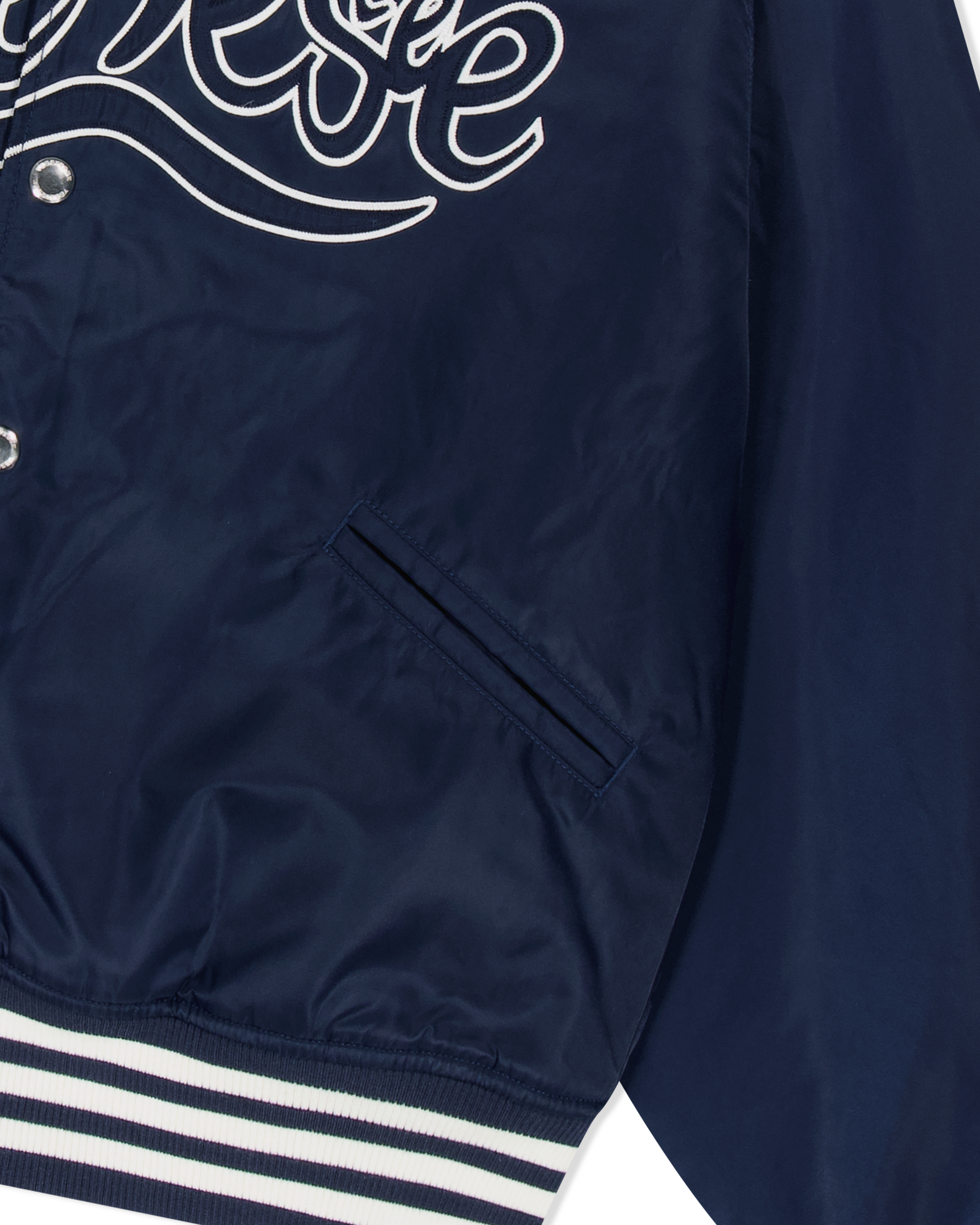 yeseyesee - Y.E.S Snail Logo Stadium Jacket (Navy) product image 6 | TRAB K-Fashion Australia