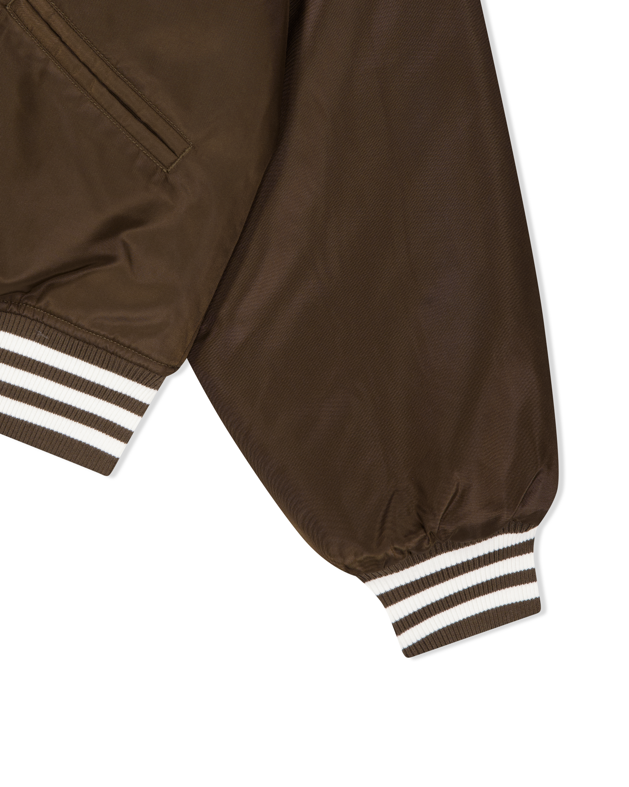 yeseyesee - Y.E.S Snail Logo Stadium Jacket (Brown) product image 4 | TRAB K-Fashion Australia