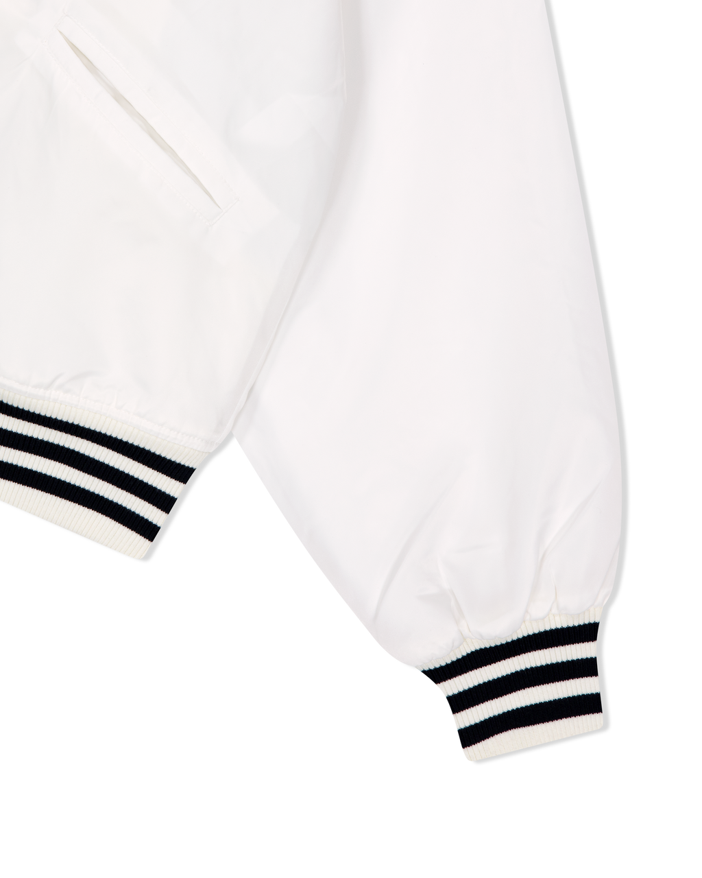 yeseyesee - Y.E.S Snail Logo Stadium Jacket (White) product image 4 | TRAB K-Fashion Australia