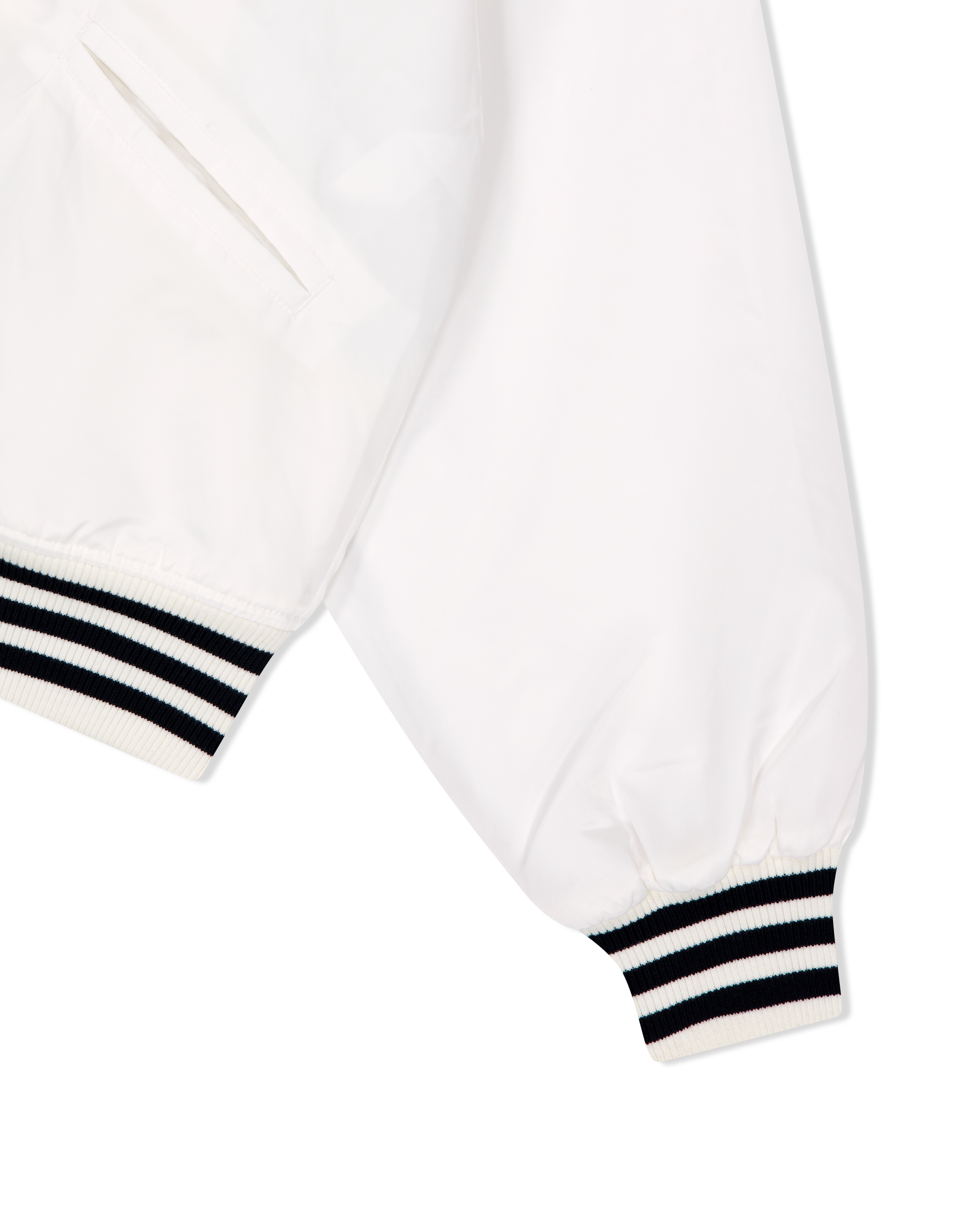 yeseyesee - Y.E.S Snail Logo Stadium Jacket (White) product image 4 | TRAB K-Fashion Australia