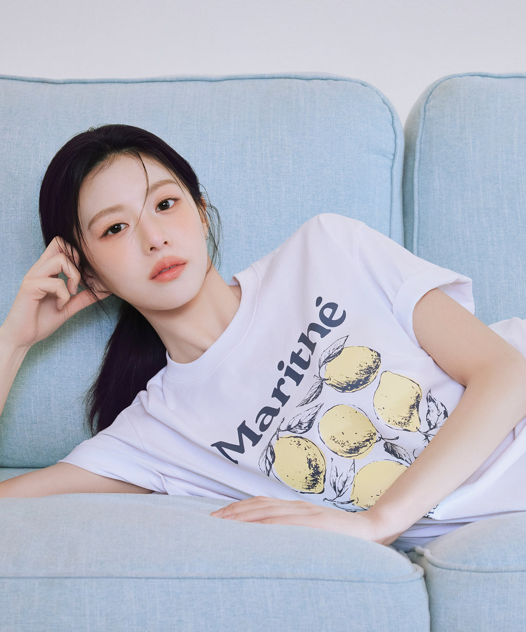 Marithe & Francois Girbaud - Aerocool Lemon Graphic Tee (White) product image 4 | TRAB K-Fashion Australia