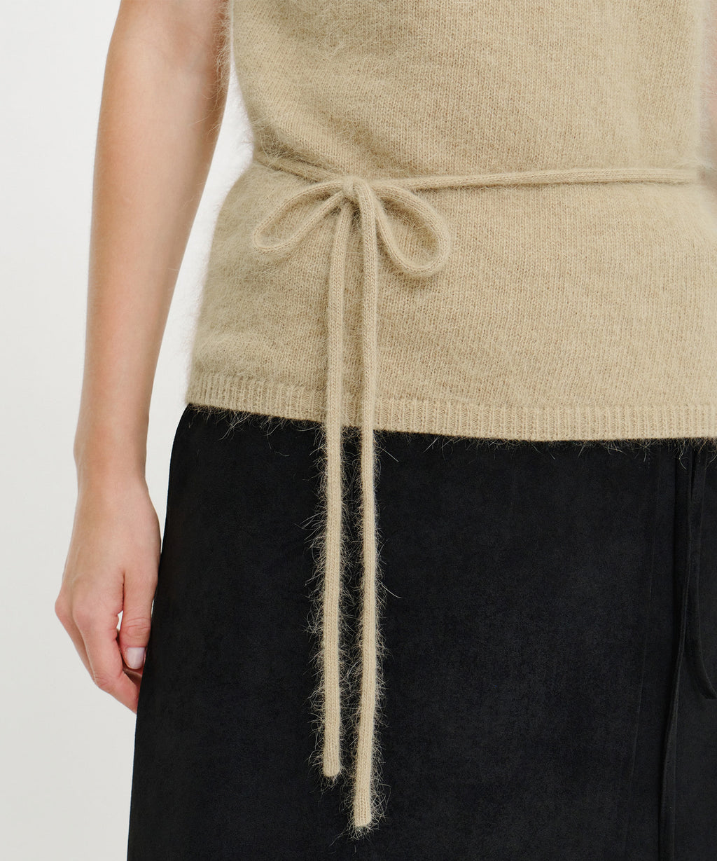 Marithe & Francois Girbaud - Premium Angora Boat Neck Half Knit (Beige) product image 4 | TRAB K-Fashion Australia