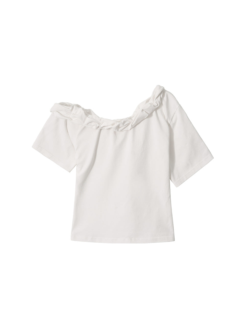 Kijun - Twist One-Shoulder Top (Off-White) product image 7 | TRAB K-Fashion Australia