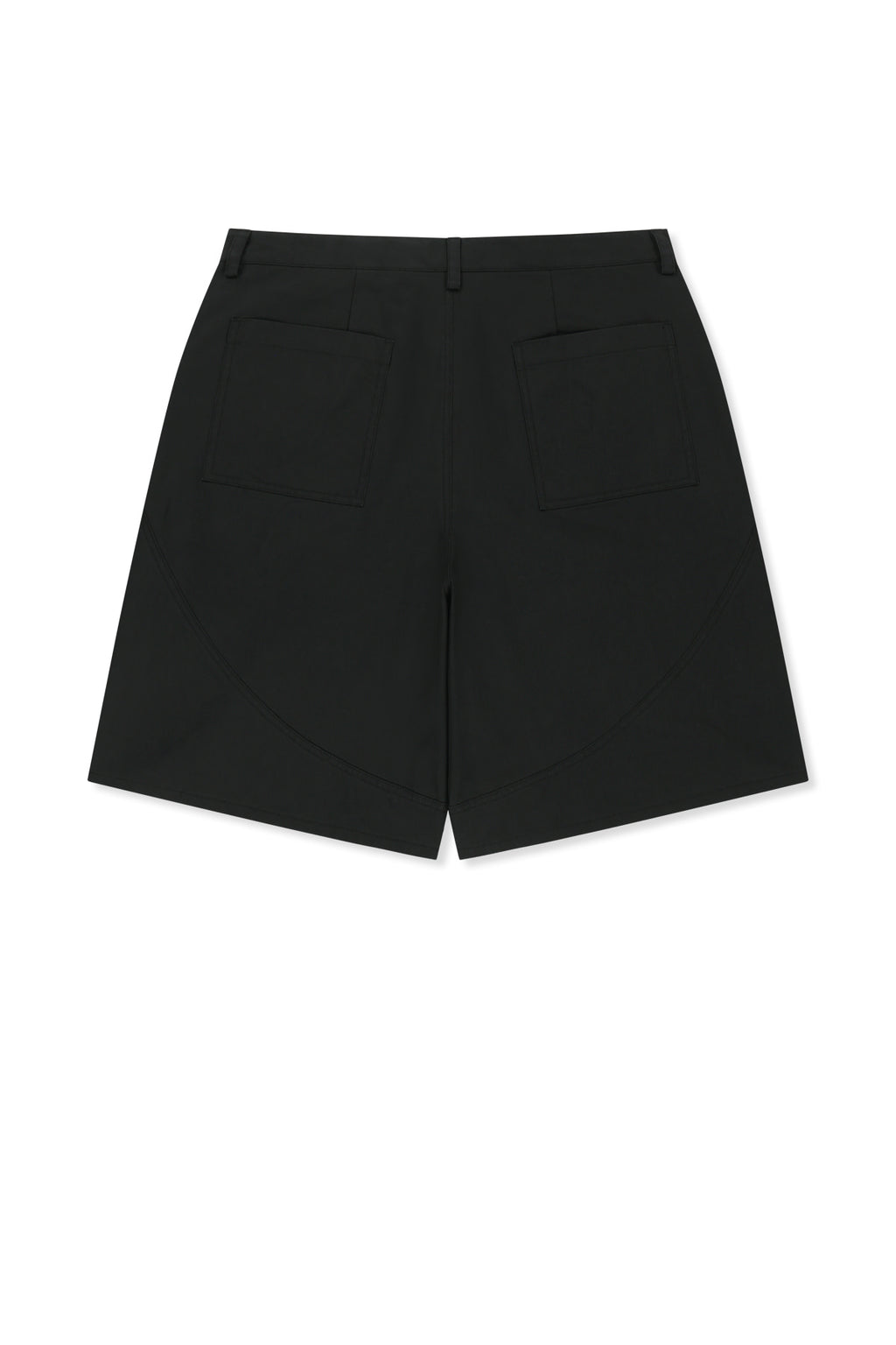 Matin Kim - Curved Seam Bermuda Pants (Black) product image 2 | TRAB K-Fashion Australia