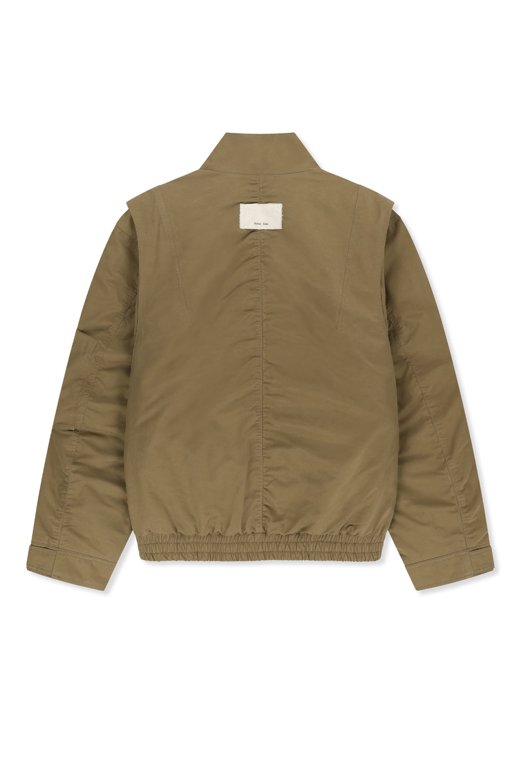 Matin Kim - Buckle High Neck Utility Jumper (Khaki) product image 3 | TRAB K-Fashion Australia