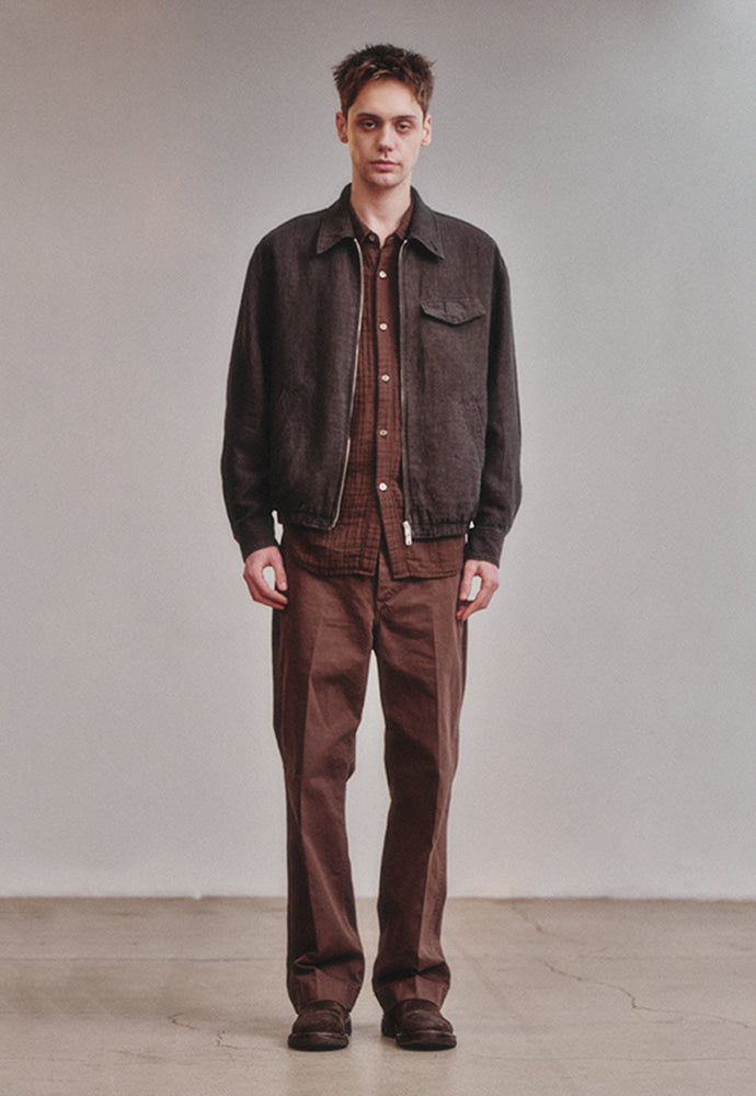 Art if acts - Linen Pocket Blouson (Wood) product image 4 | TRAB K-Fashion Australia