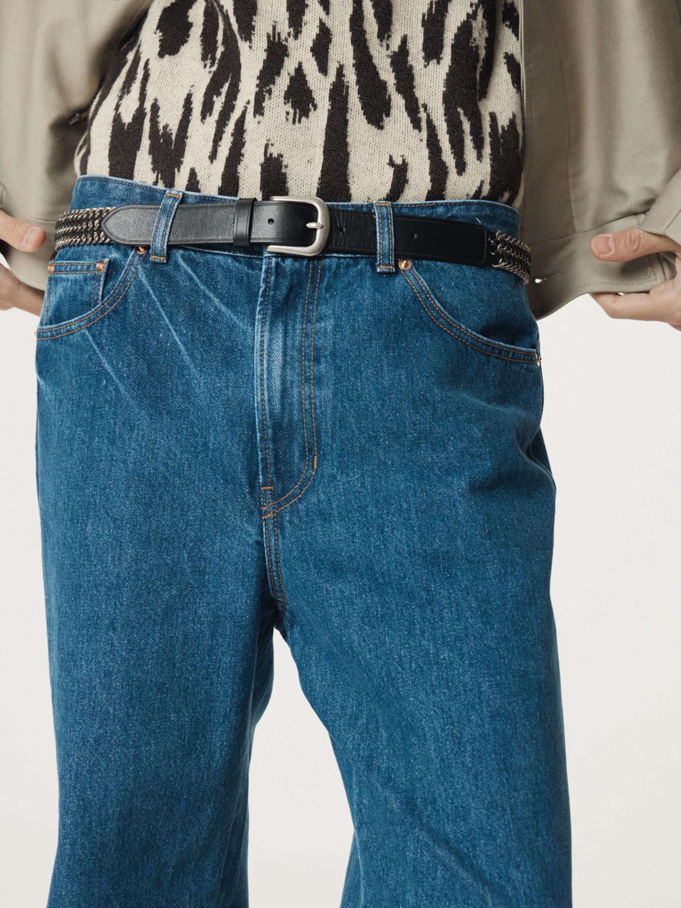 Recto - Straight Fit Denim Pants (Blue) product image 8 | TRAB K-Fashion Australia