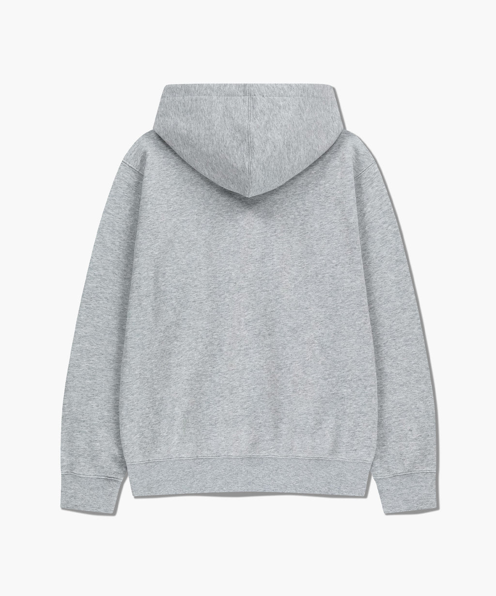 Marithe & Francois Girbaud - Classic Logo Embroidery Hoodie (brushed) (Heather Gray) product image 2 | TRAB K-Fashion Australia