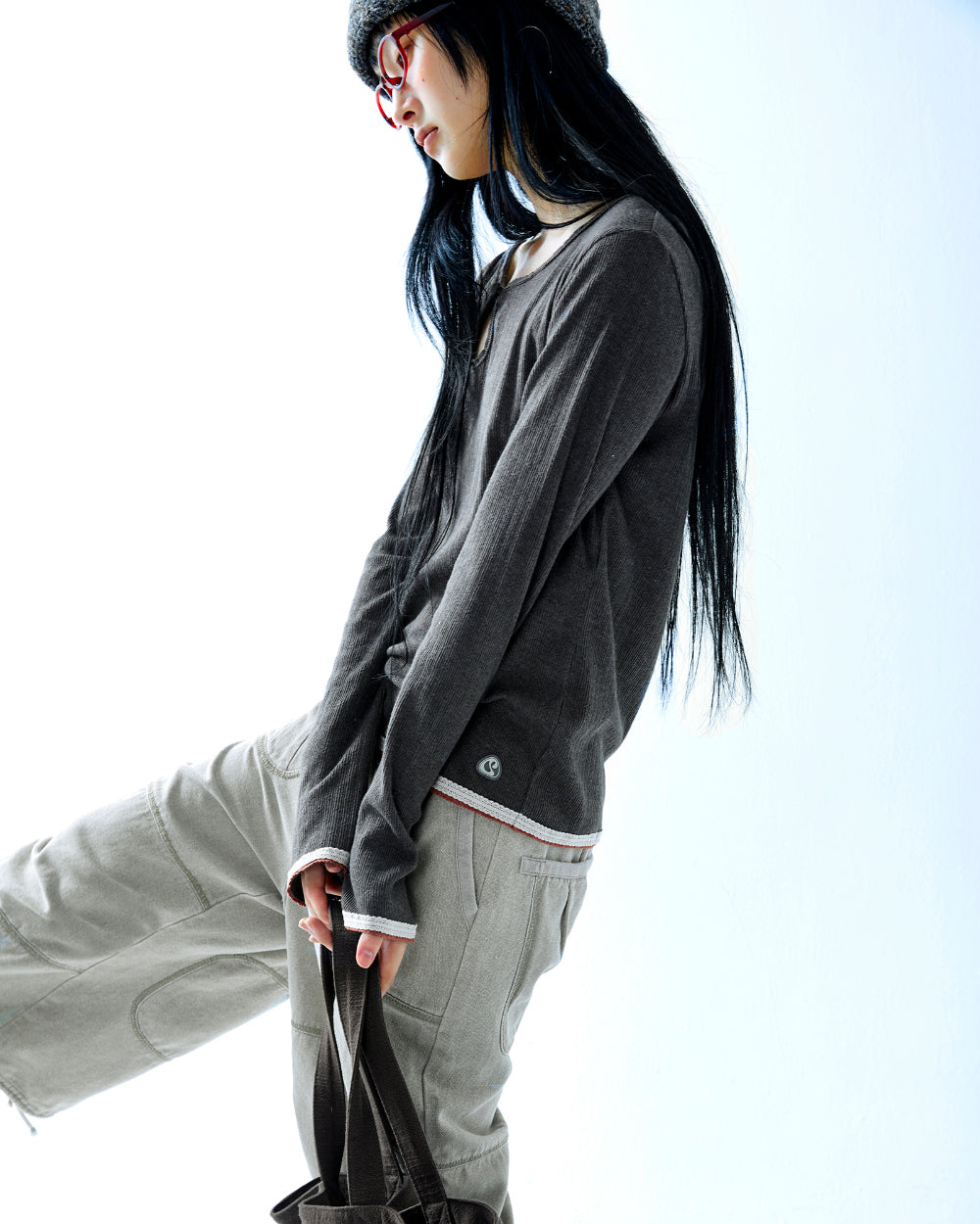 Coyseio - Oxford Zigzag Pants (Beige) product image 3 | TRAB K-Fashion Australia