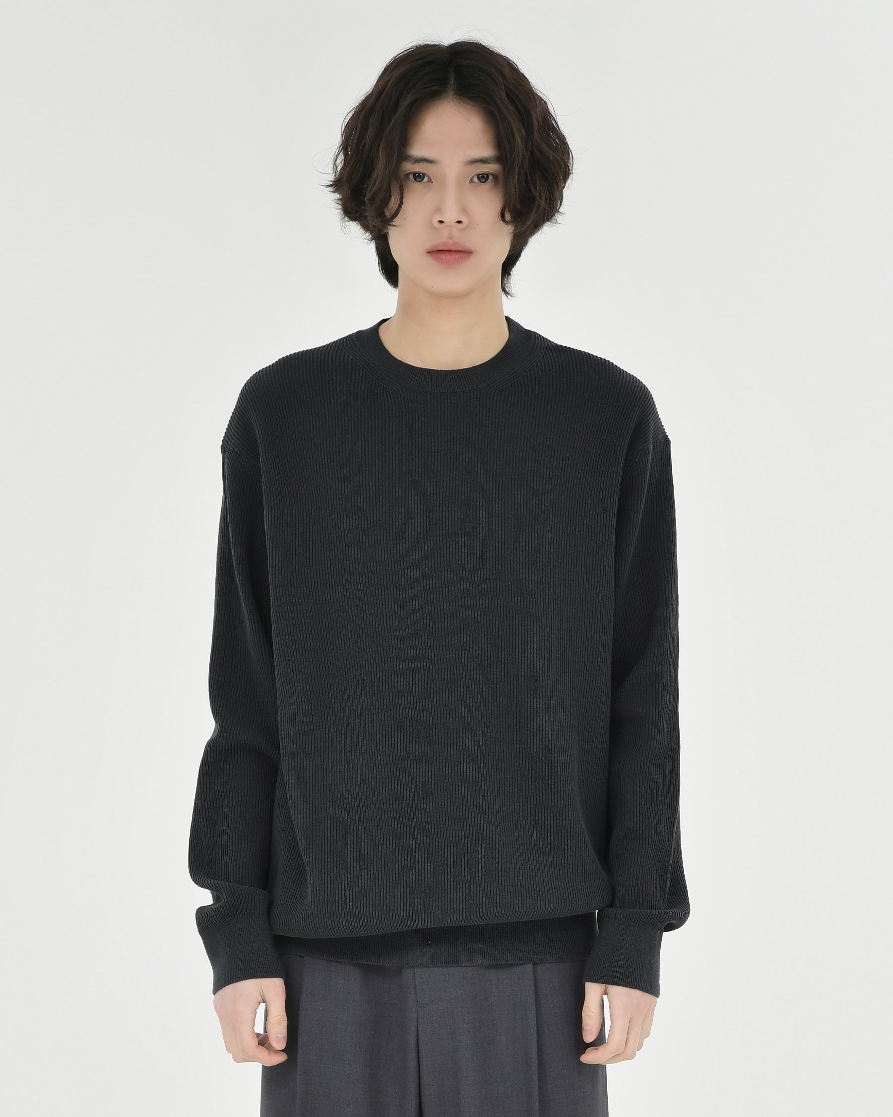 Brownyard - High Density Crewneck Knit (Black) product image 1 | TRAB K-Fashion Australia