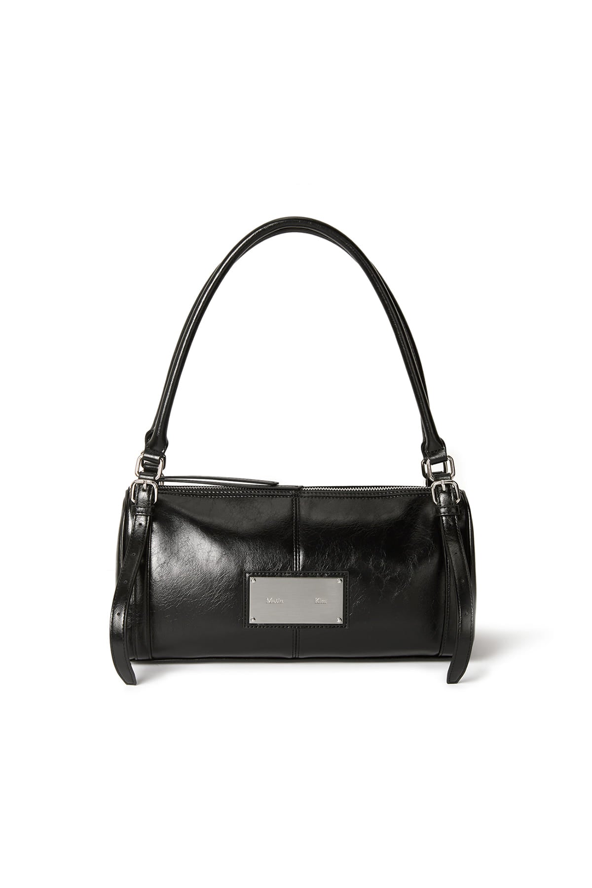 Matin Kim - Buckle Strap Shoulder Bag (Black) product image 1 | TRAB K-Fashion Australia