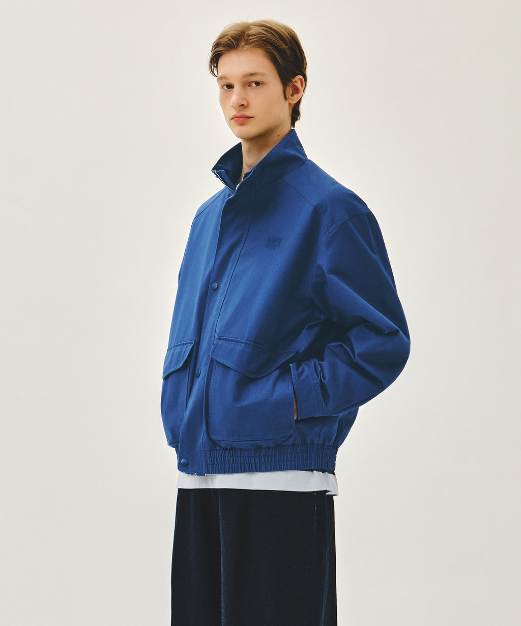 Marithe & Francois Girbaud - Basic Harrington Jacket (Blue) product image 2 | TRAB K-Fashion Australia