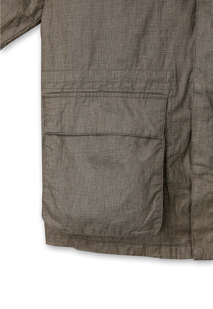 Art if acts - Linen Rain Parka (Wood) product image 15 | TRAB K-Fashion Australia