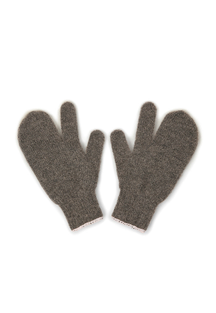 Art if acts - TEMBEA X Art if acts_ 3 Fingers Mitten (Mocha) product image 2 | TRAB K-Fashion Australia