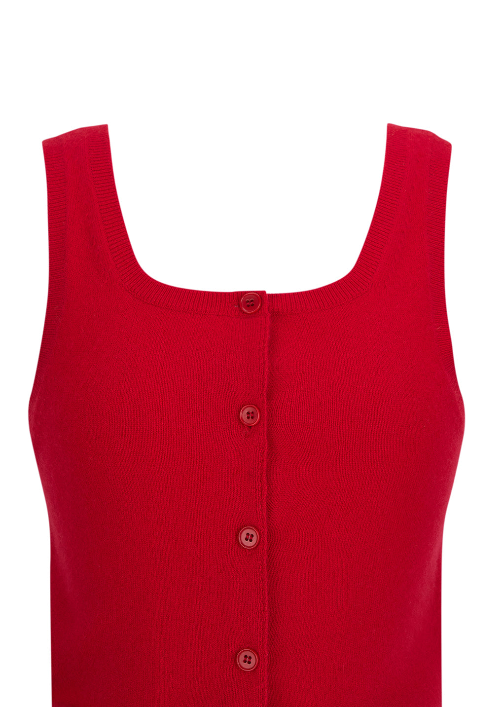 Amomento - Cashmere Button Up U-neck Vest (Red) product image 4 | TRAB K-Fashion Australia
