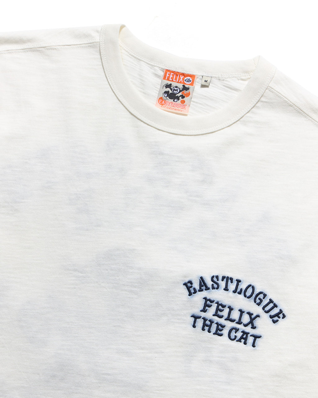 Eastlogue - Felix Shot-put Embroidered T-shirts (Off White) product image 3 | TRAB K-Fashion Australia