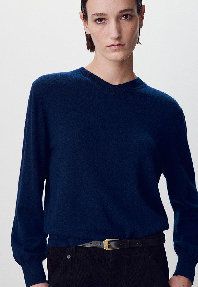 Tonywack - Pure Cashmere V-Neck Sweater (Navy) product image 1 | TRAB K-Fashion Australia