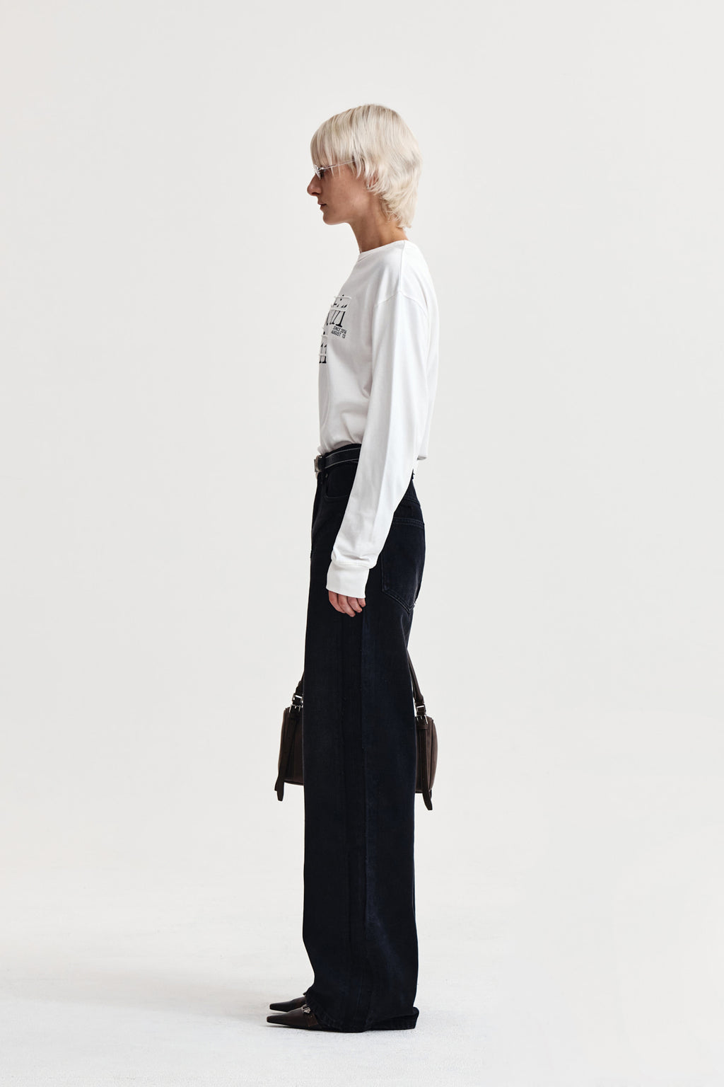 Matin Kim - Patch Graphic Long Sleeve Top (White) product image 6 | TRAB K-Fashion Australia