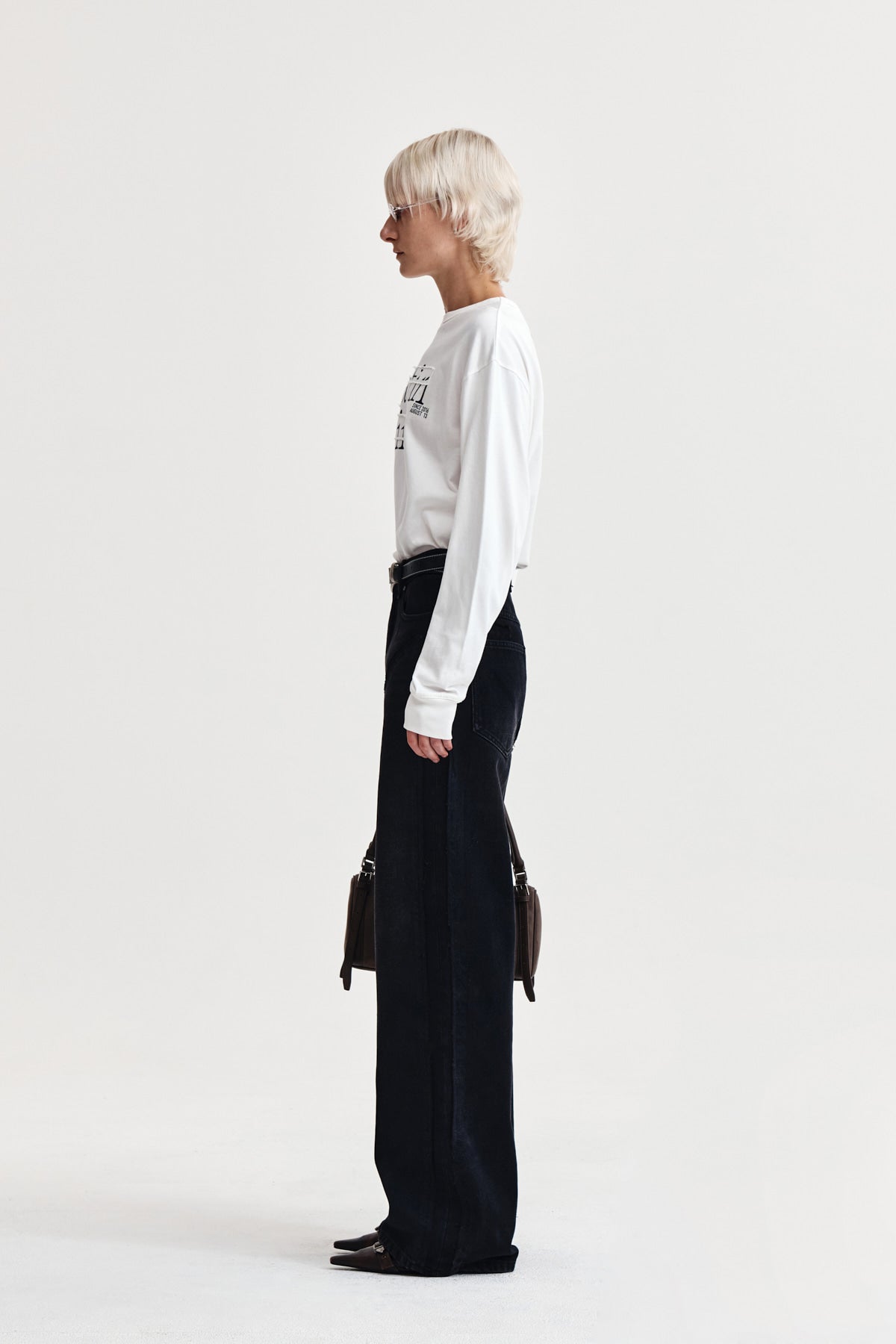 Matin Kim - Patch Graphic Long Sleeve Top (White) product image 6 | TRAB K-Fashion Australia