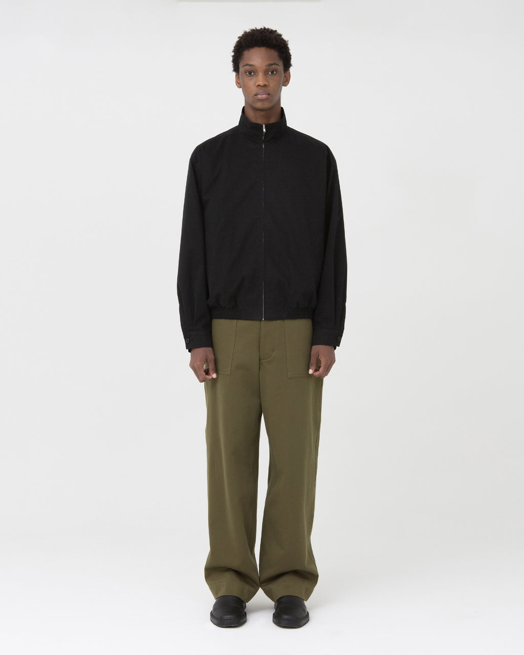 Brownyard - Stand Collar Blouson (Black) product image 1 | TRAB K-Fashion Australia
