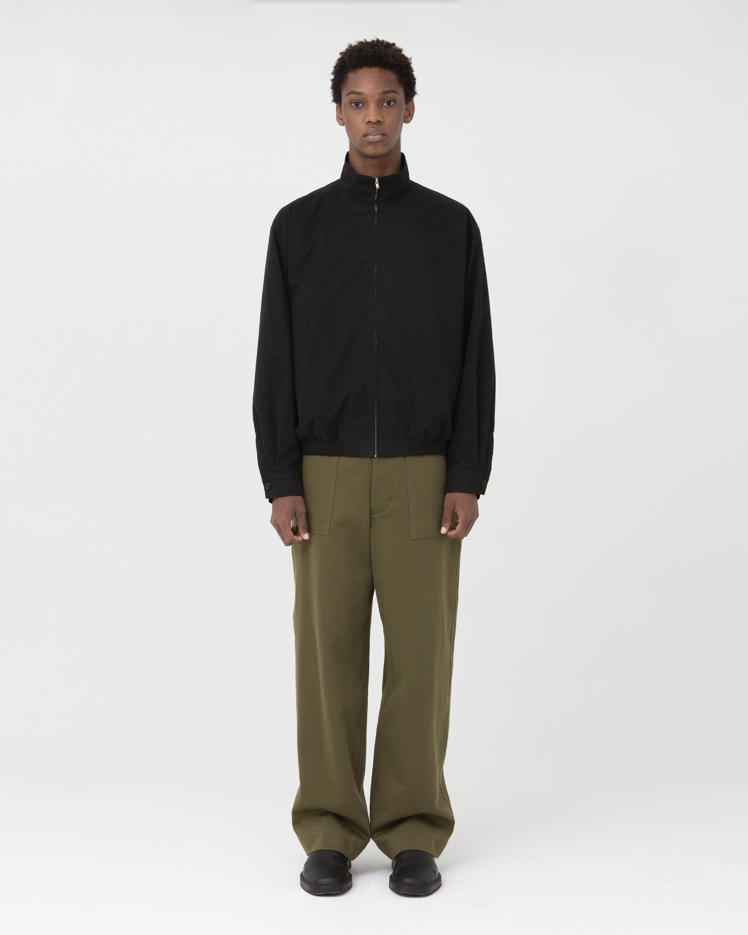 Brownyard - Stand Collar Blouson (Black) product image 1 | TRAB K-Fashion Australia