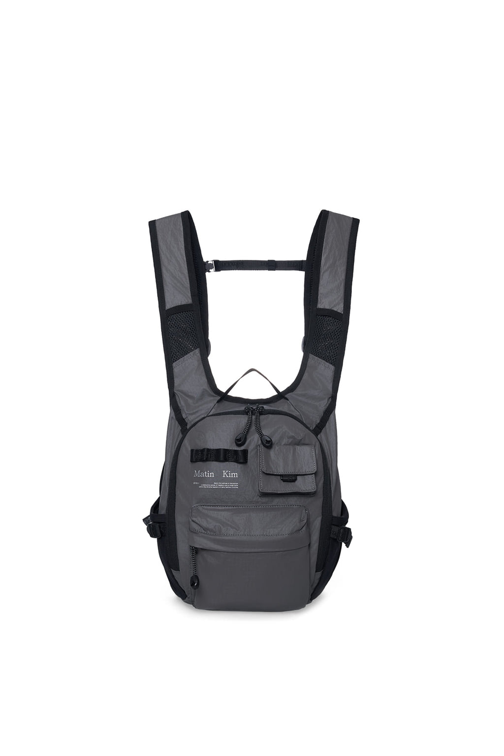 Matin Kim - Multi-pocket Lite Mini Backpack (Grey) product image 1 | TRAB K-Fashion Australia