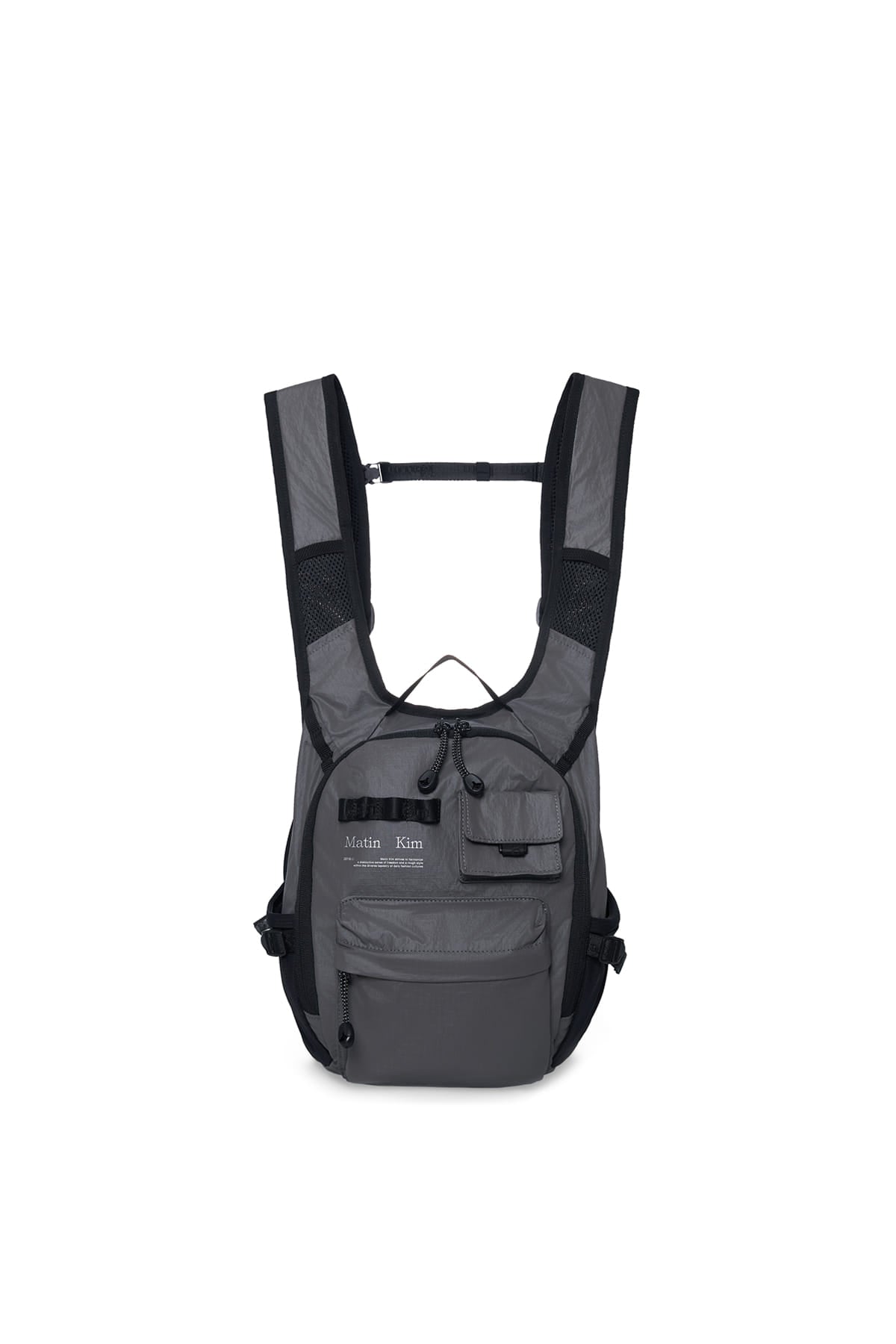 Matin Kim - Multi-pocket Lite Mini Backpack (Grey) product image 1 | TRAB K-Fashion Australia