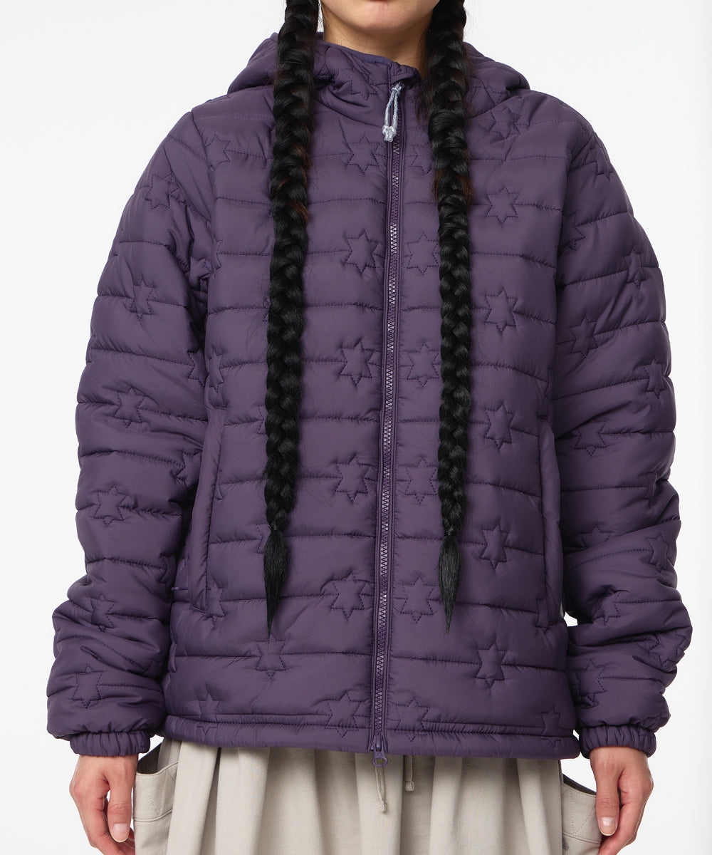 Coyseio - Fluffy Light Padded Jacket (Purple) product image 4 | TRAB K-Fashion Australia