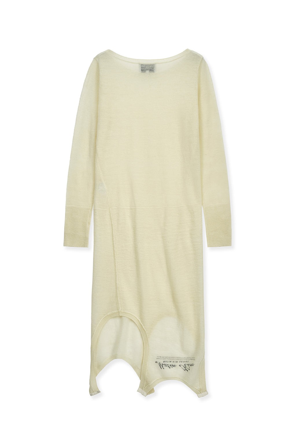 Matin Kim - Mohair Layered Knit Pullover (Light Yellow) product image 4 | TRAB K-Fashion Australia