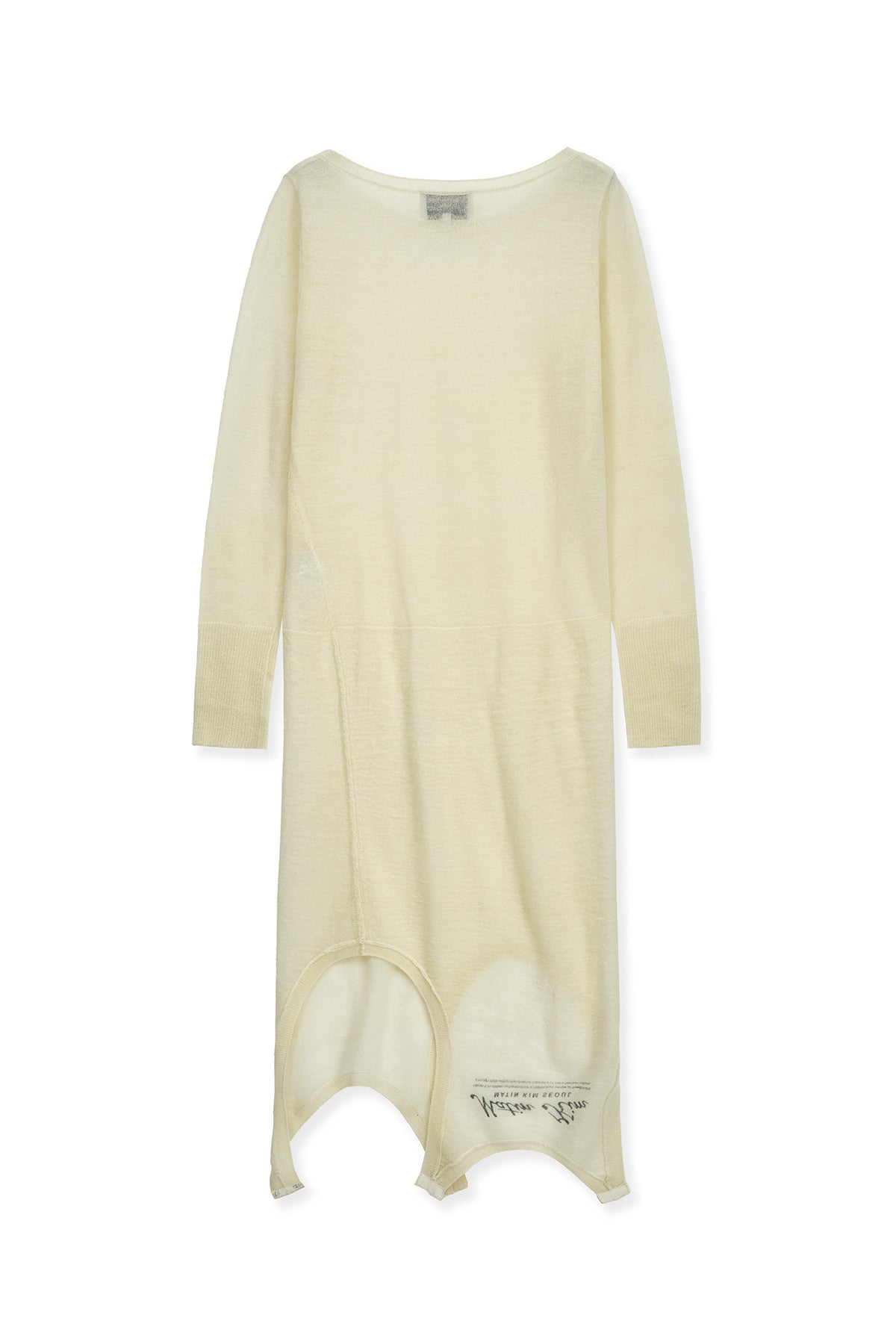 Matin Kim - Mohair Layered Knit Pullover (Light Yellow) product image 4 | TRAB K-Fashion Australia