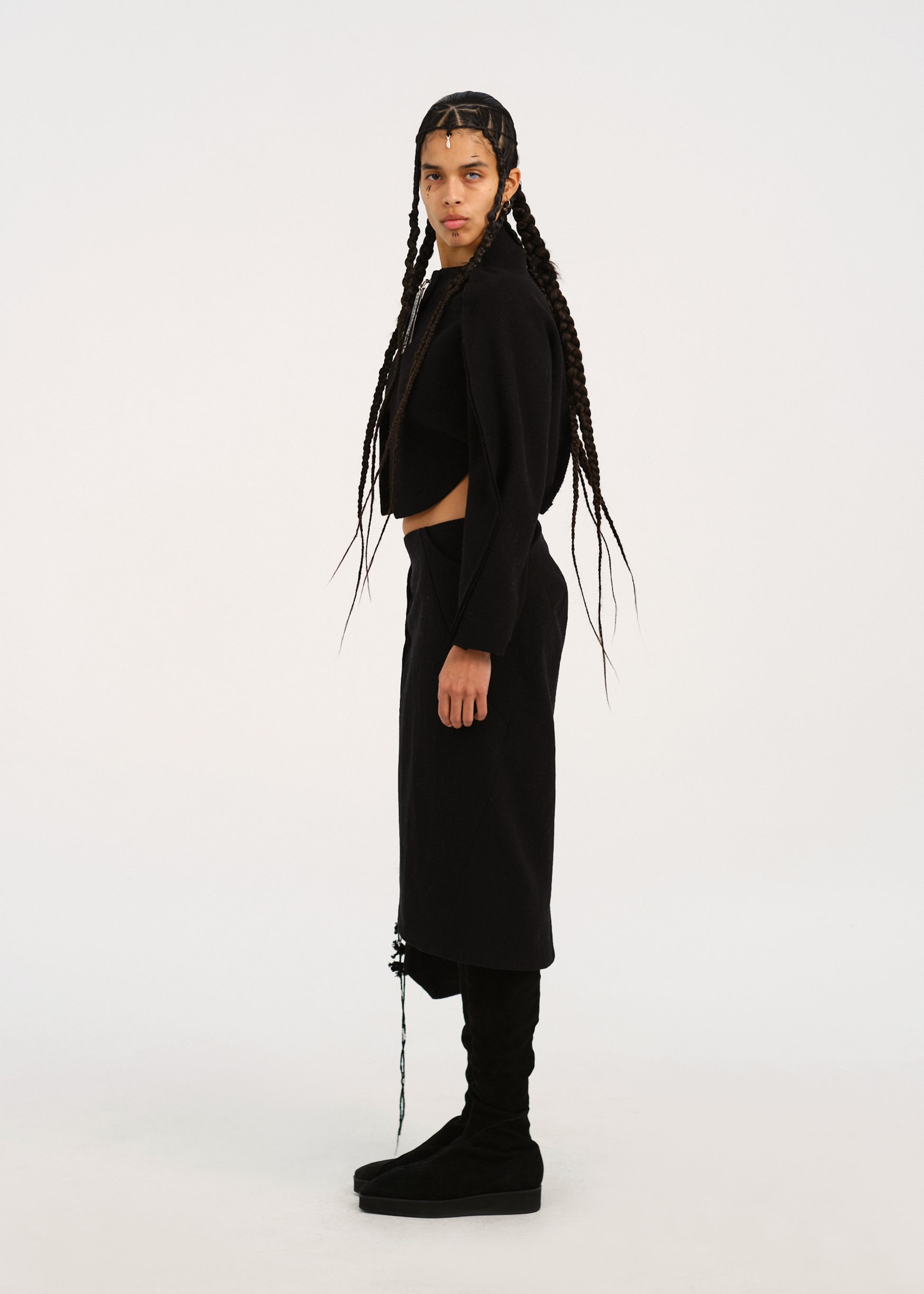 Hyein Seo - Beaded Silver Charm Skirt (Black) product image 3 | TRAB K-Fashion Australia