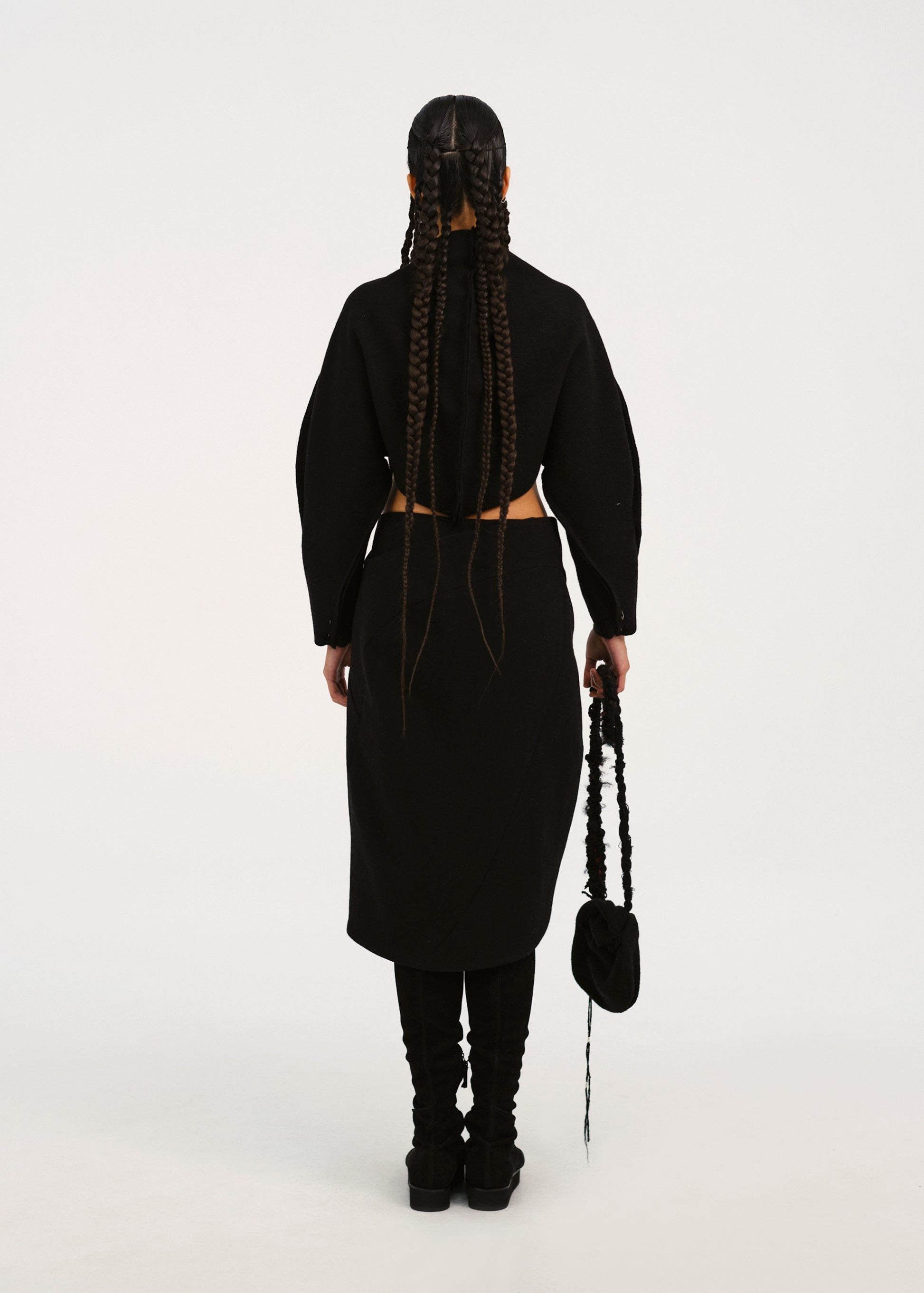 Hyein Seo - Beaded Silver Charm Skirt (Black) product image 4 | TRAB K-Fashion Australia