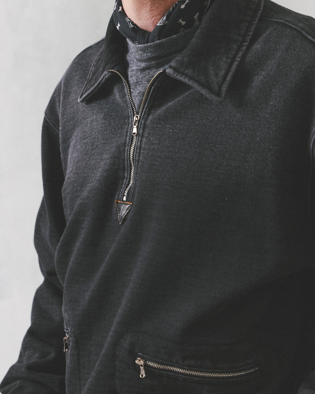 Eastlogue - Caravan Half Zip-up Sweat (Black) product image 3 | TRAB K-Fashion Australia