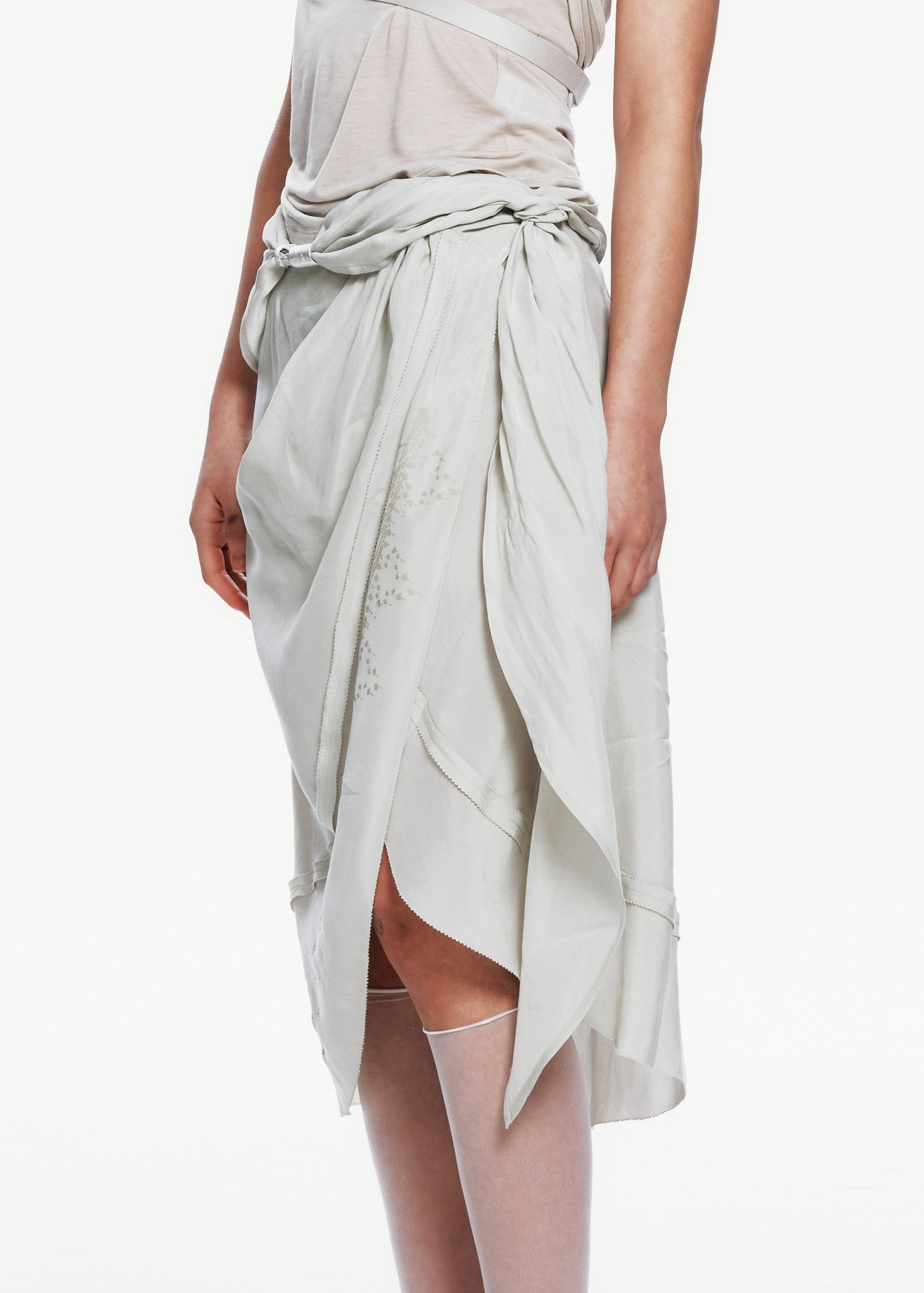 Hyein Seo - Draped Skirt (Mist Grey) product image 1 | TRAB K-Fashion Australia